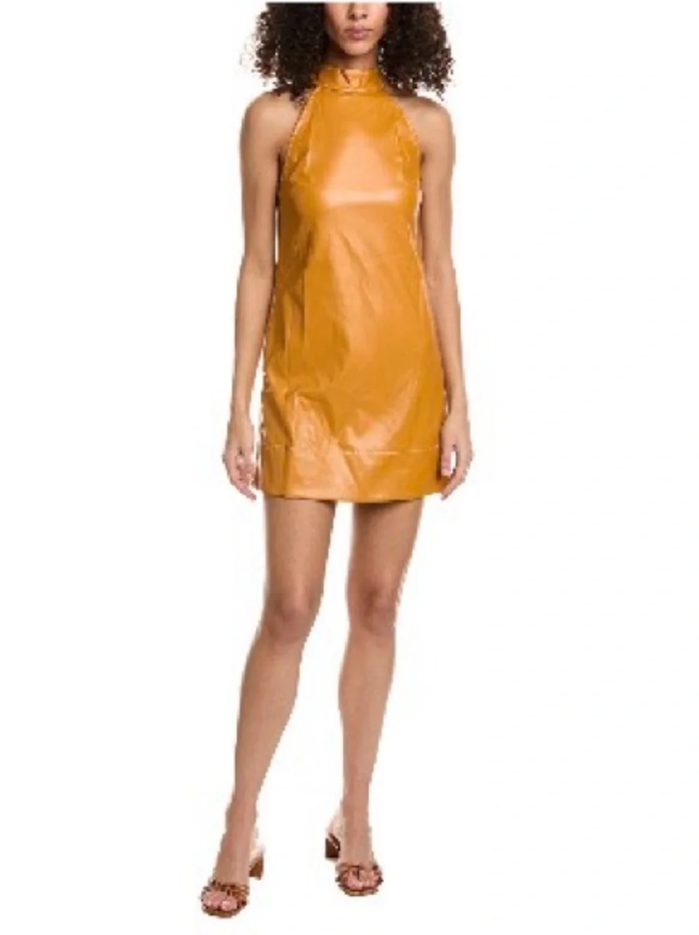 STAUD | Dresses | Staud Sicily Halter Neck Mini Dress Honey | Poshmark